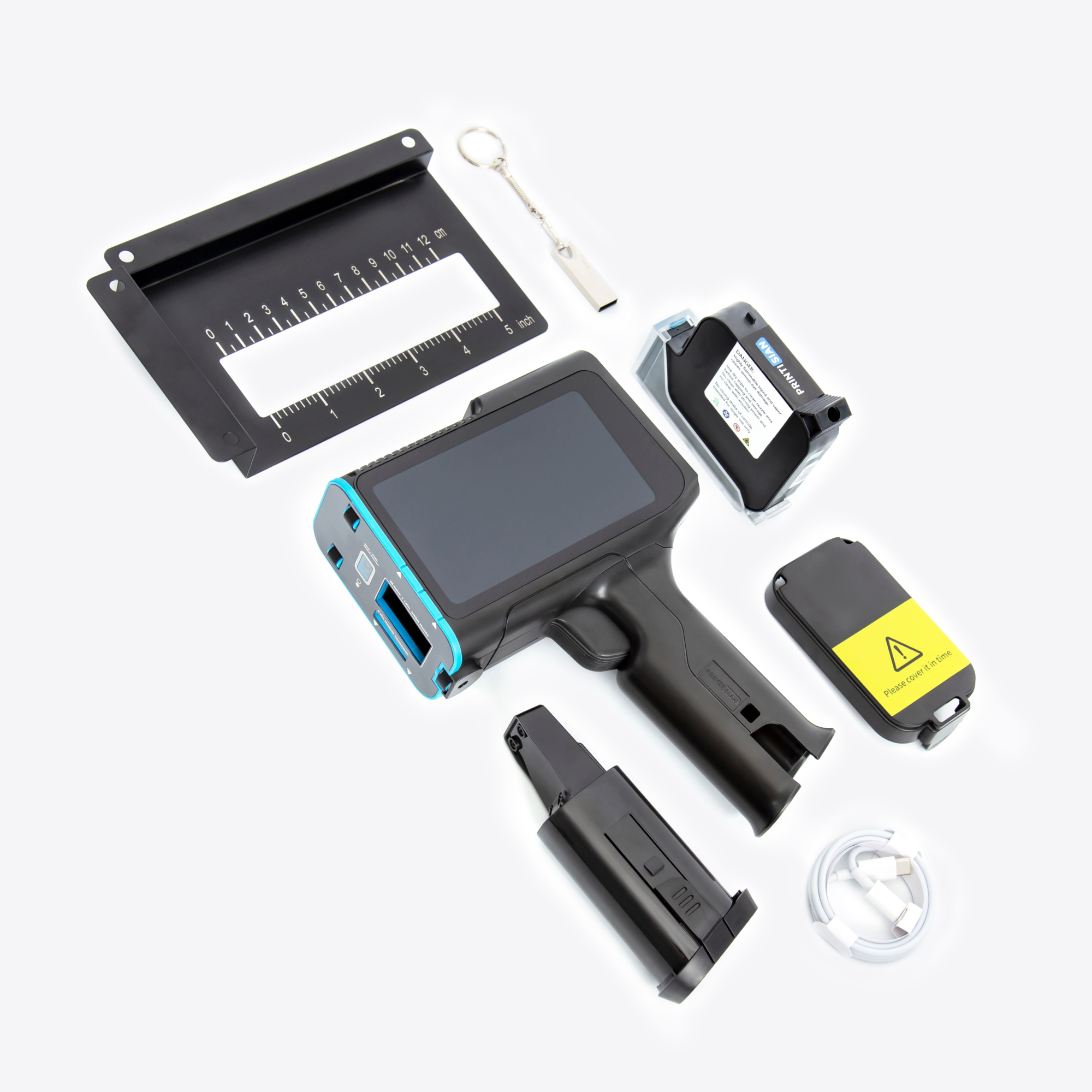 Printisian H200 Starter Kit handheld inkjet printer on white background