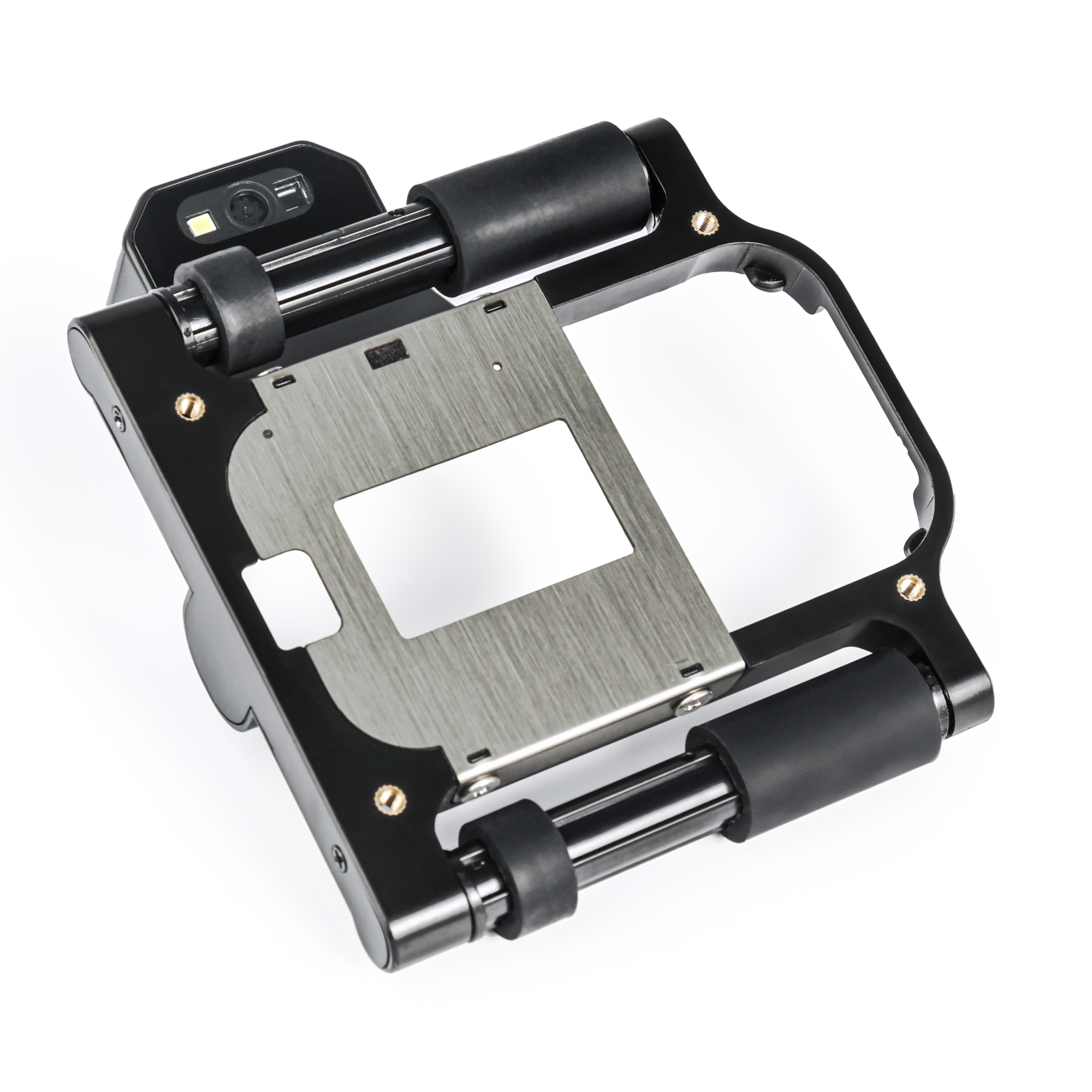 Bottom view of the QR and barcode scanning module