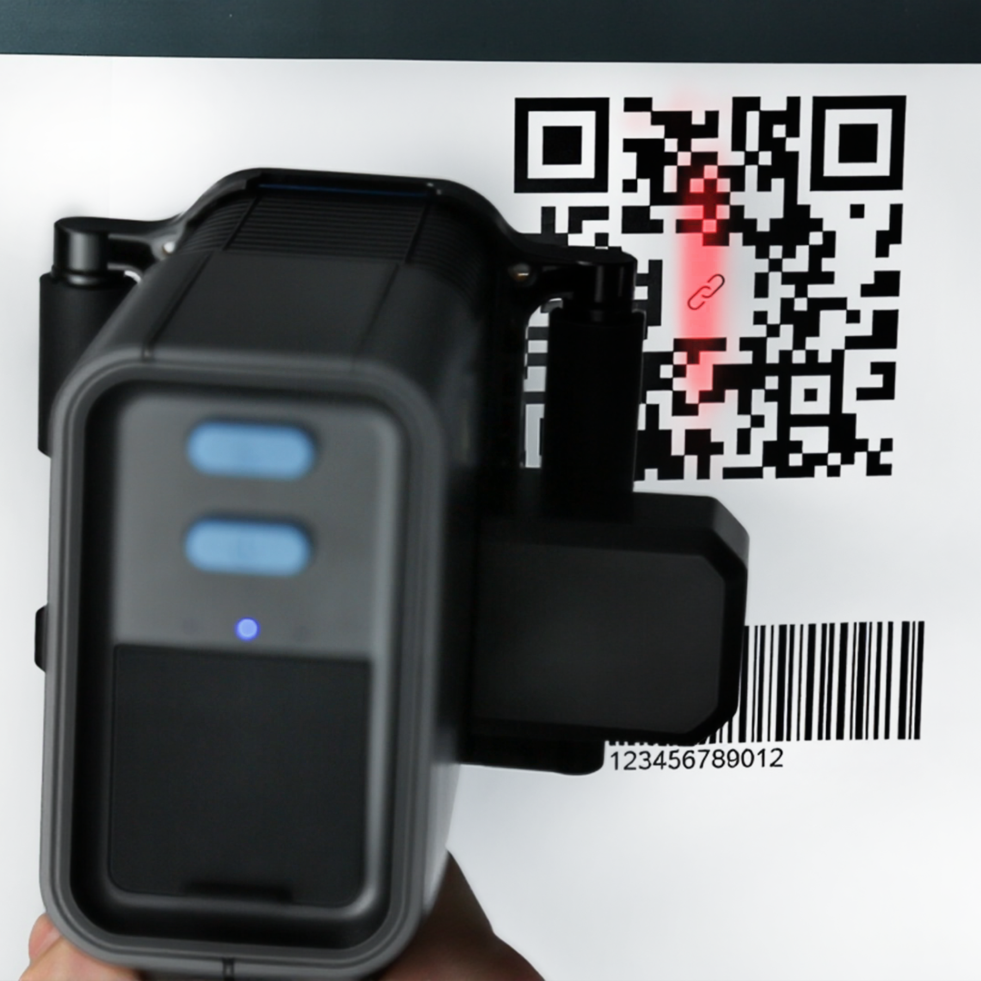 QR scanner module reading QR codes and one-dimensional barcodes