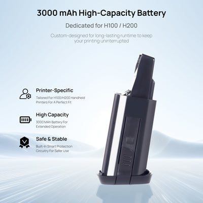Printisian 3000 mAh high-capacity inkjet printer battery