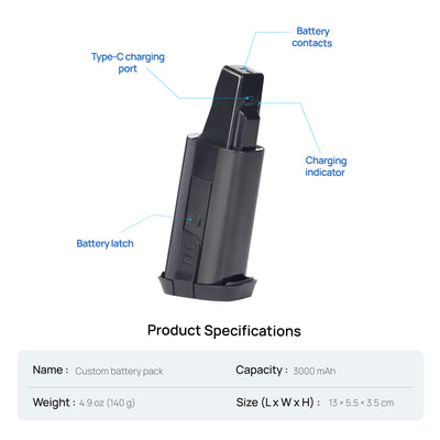 Printisian battery charging port, contacts and product specifications