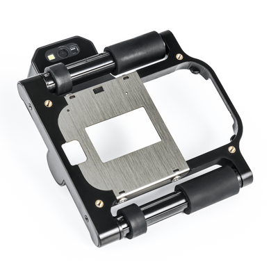 Bottom view of the QR and barcode scanning module