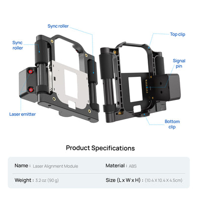 Laser alignment module components and product specifications
